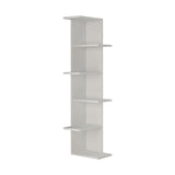 Bookcases - Bookcase Saso White Melamine 37x141x24 cm - Dimehouse