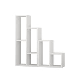Bookcases - Modular shelving unit white melamine Sule 42x89x20 cm - Dimehouse