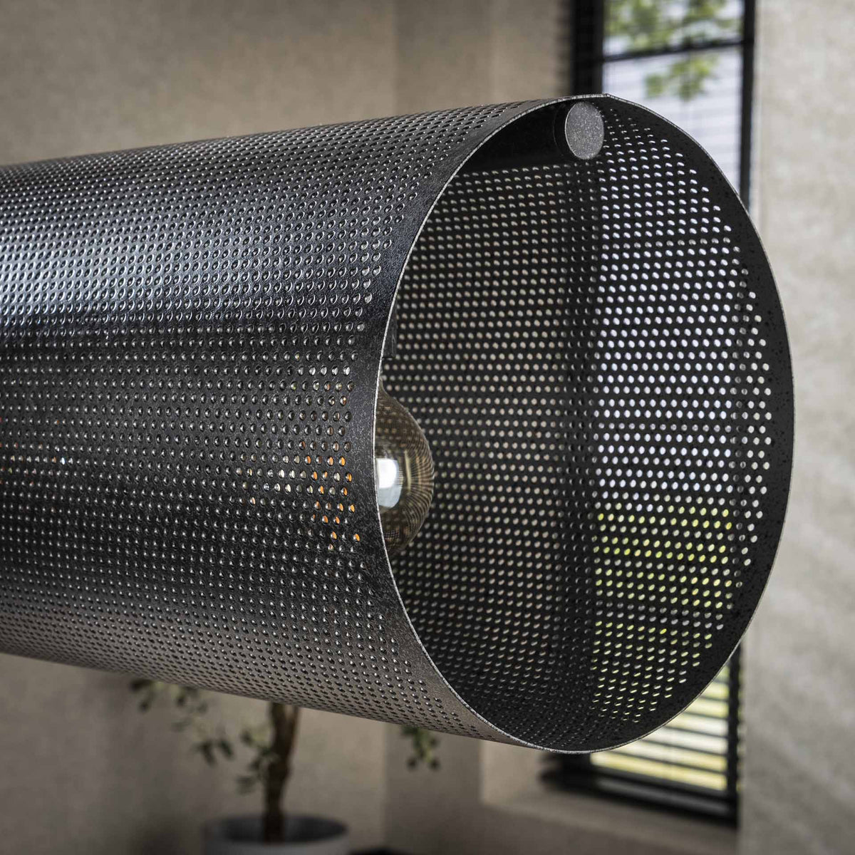 Hanging lamps - Hanging lamp Knox 7 - light XL mesh black - Dimehouse