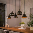Hanging lamps - Hanging lamp Sienna 5 - light Brown 120 cm - Dimehouse