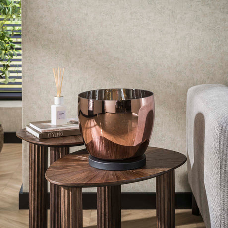 Floor lamps - Floor lamp Dain UP L Copper-colored glass - Dimehouse