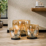 Floor lamps - Floor lamp Dain UP XL Amber glass - Dimehouse