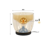 Floor lamps - Floor lamp Dain UP XL Amber glass - Dimehouse