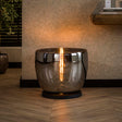 Floor lamps - Floor lamp Dain UP XXL Chrome-colored glass - Dimehouse