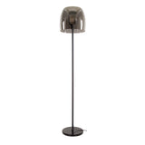 Floor lamps - Glass Floor Lamp Dain Chrome-colored - Dimehouse