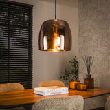 Hanging lamps - Hanging lamp Dain 1 - light copper-colored glass - Dimehouse