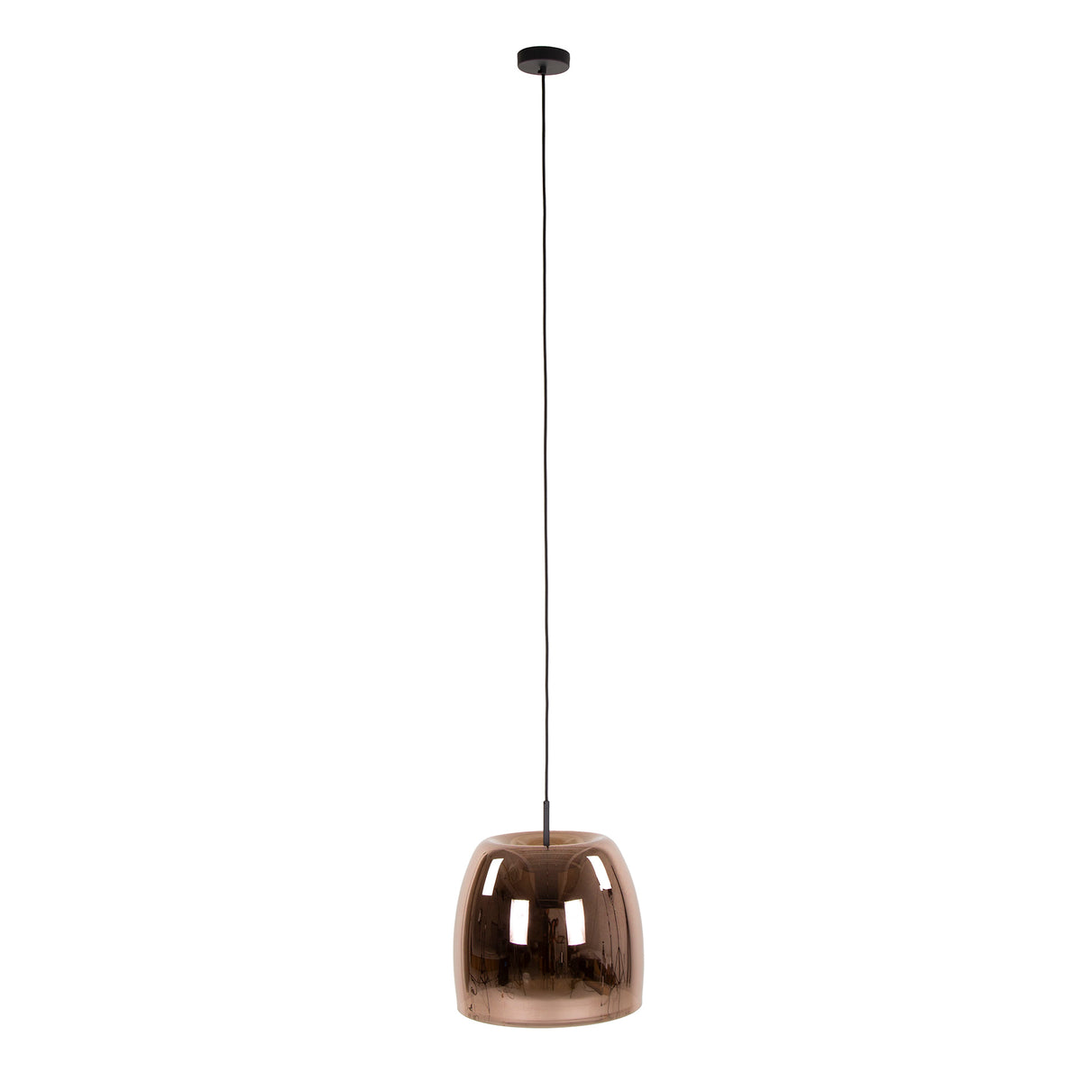 Hanging lamps - Hanging lamp Dain 1 - light copper-colored glass - Dimehouse