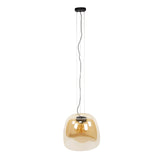 Hanging lamps - Hanging lamp Dain 1 - light XL amber glass - Dimehouse
