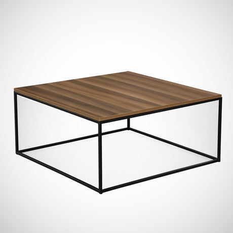 Coffee tables - Square coffee table Walnut - 75x75 cm - Pola - Dimehouse