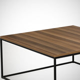 Coffee tables - Square coffee table Walnut - 75x75 cm - Pola - Dimehouse
