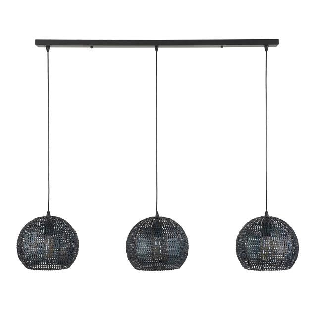 Hanging lamp Armoor DH Interior Brown LxWxH 111x35x29 Black brown White photo front view