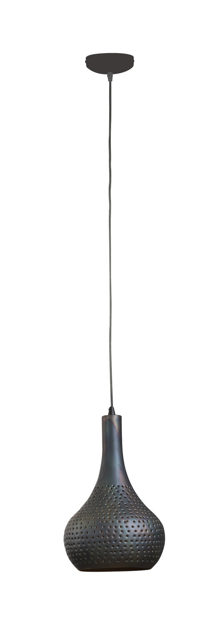 Hanging lamp Aya 1 Black-Brown DH Interior Brown LxWxH 46x28x27 Black brown White photo front view
