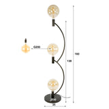 Floor lamps - Niro Floor Lamp 3 - light Sienna brown - Dimehouse