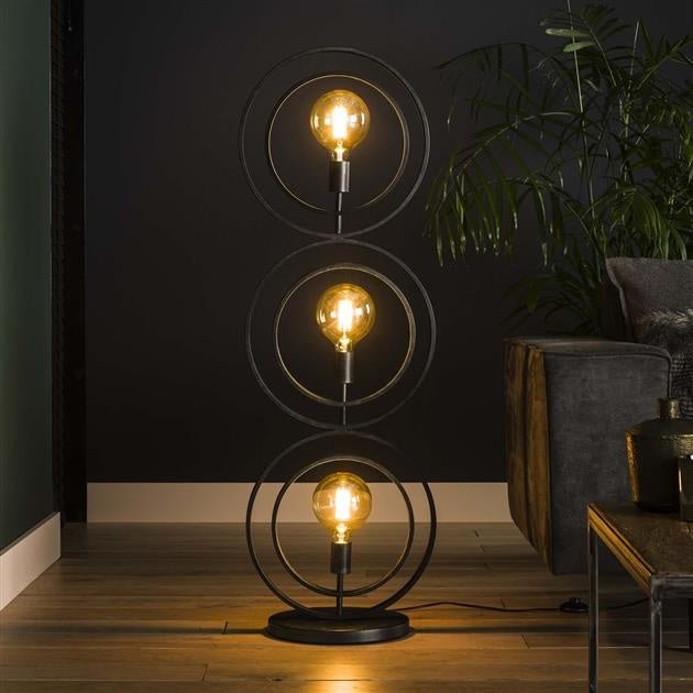 Floor lamp Otan DH Interior Charcoal LxWxH 128x45x36 Metal Atmosphere photo front view