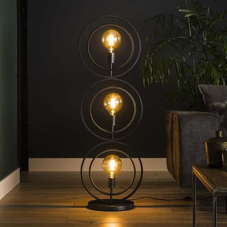 Floor lamp Otan DH Interior Charcoal LxWxH 128x45x36 Metal Atmosphere photo front view
