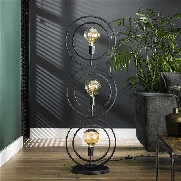 Floor lamp Otan DH Interior Charcoal LxWxH 128x45x36 Metal Atmosphere photo front view