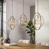 Hanging lamps - Modern Hanging Lamp Beige Otan 3 - lights - Dimehouse