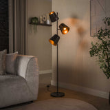 Floor lamps - Floor lamp 3 - light brown metal Carta - Dimehouse