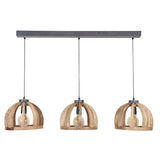 Hanging lamp Madri DH Interior Mango LxWxH 102x38x35 Mango wood White photo front view