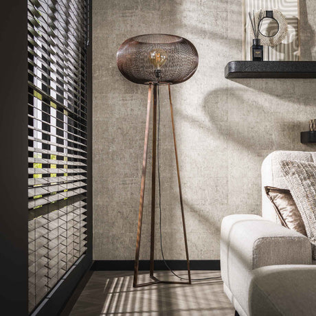 Floor lamps - Floor lamp Jill 3 - copper leg Ø55 cm - Dimehouse