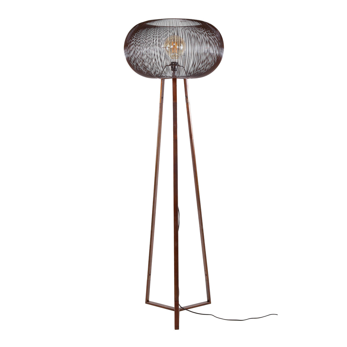 Floor lamps - Floor lamp Jill 3 - copper leg Ø55 cm - Dimehouse