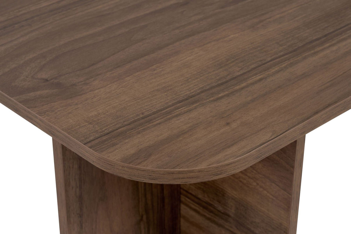 Akira coffee table in walnut look 120 x 60 cm Melamine-coated wood