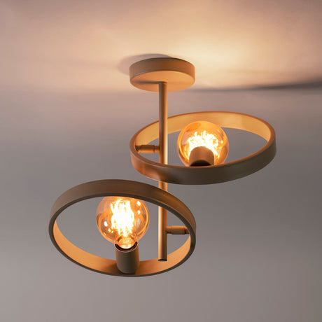Hanging lamps - Modern Ceiling Lamp Otan 2 - light Beige 42 cm - Dimehouse