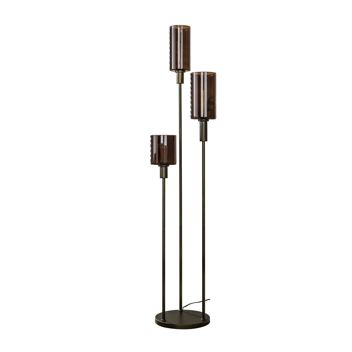 Floor Lamps - Modern Floor Lamp 3 - Light Stepped Sienna Brown - Dimehouse