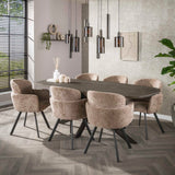 Hanging lamps - Modern Hanging Lamp Aureo 9 - light Sienna brown - Dimehouse