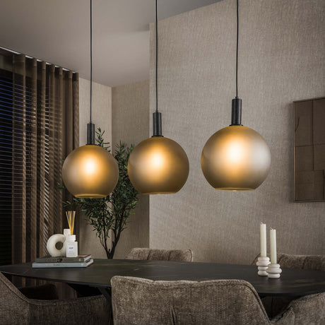 Hanging lamps - Hanging lamp 3 - light sandblasted glass Voss - Dimehouse