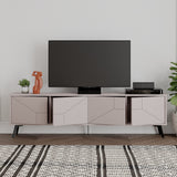 TV Furniture - TV Furniture Dune Mocha Melamine 180x50x29.6 cm - Dimehouse