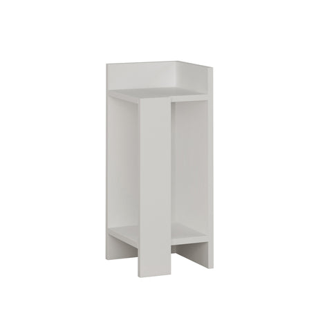 Bedside tables - Bedside table Right Elos White Melamine 25x60x27 cm - Dimehouse