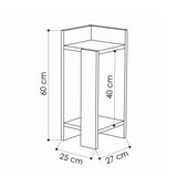 Bedside tables - Bedside table Right Elos Mocha Melamine 25x60x27 cm - Dimehouse
