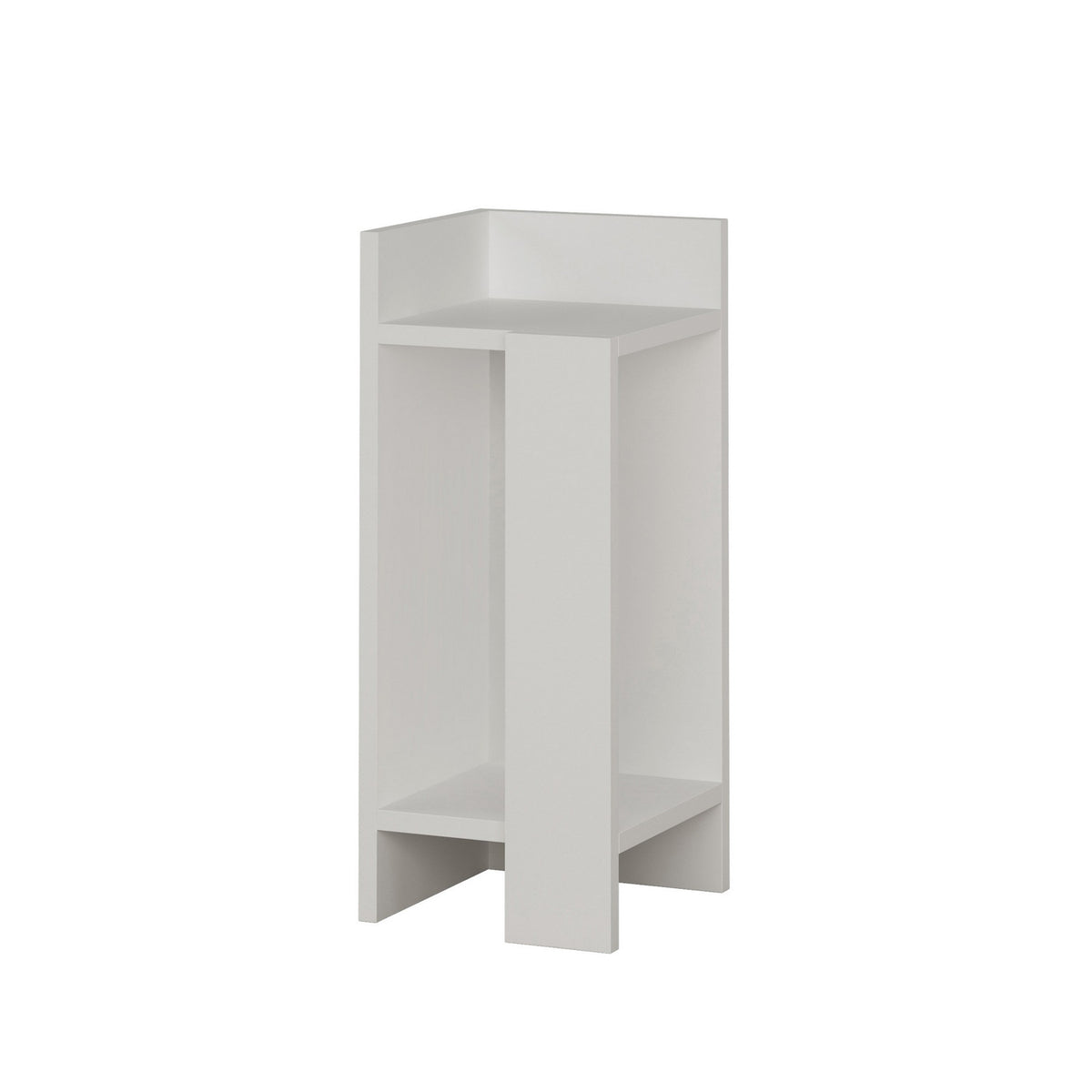 Bedside tables - Bedside table Left Elos White Melamine 25x60x27 cm - Dimehouse