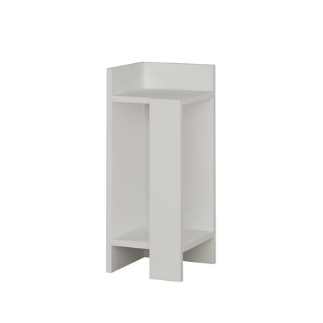 Bedside tables - Bedside table Left Elos White Melamine 25x60x27 cm - Dimehouse