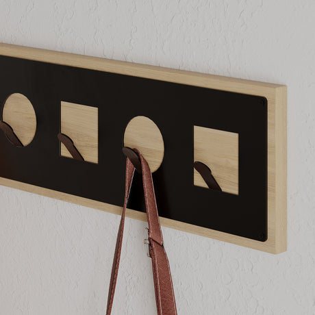 Coat racks - Coat rack 5 - Angled Ican Oak Melamine - Dimehouse