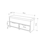 Shoe cabinets - Shoe cabinet Cove Natural Melamine 106x50x34 cm - Dimehouse