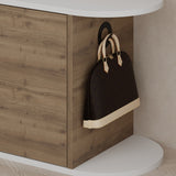 Shoe cabinets - Shoe cabinet Nova Shoe Bench Natural White Melamine 104x50x37 cm - Dimehouse