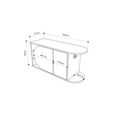 Shoe cabinets - Shoe cabinet Nova Shoe Bench Natural White Melamine 104x50x37 cm - Dimehouse