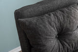 Armchairs - Scandinavian sleeping armchair Anthracite mixed fabric Sando - Dimehouse