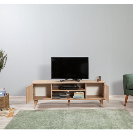 TV Furniture - TV Furniture Truva Sonoma Oak Melamine 140x50x40 cm - Dimehouse