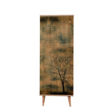 Shoe cabinets - Shoe cabinet Filinta Sonoma Oak Tree Melamine 50x135x38 cm - Dimehouse