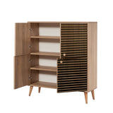 Wall cabinets - Wall cabinet Multilux Sonoma Oak Melamine 95x111x36 cm - Dimehouse