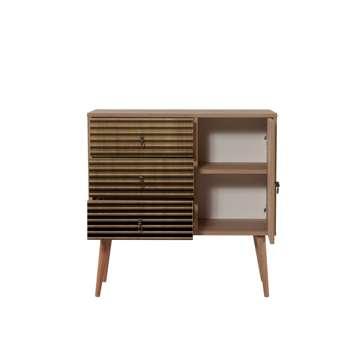 Chests of drawers - Chest of drawers Verybox Sonoma Oak Melamine 90x90x40 cm - Dimehouse
