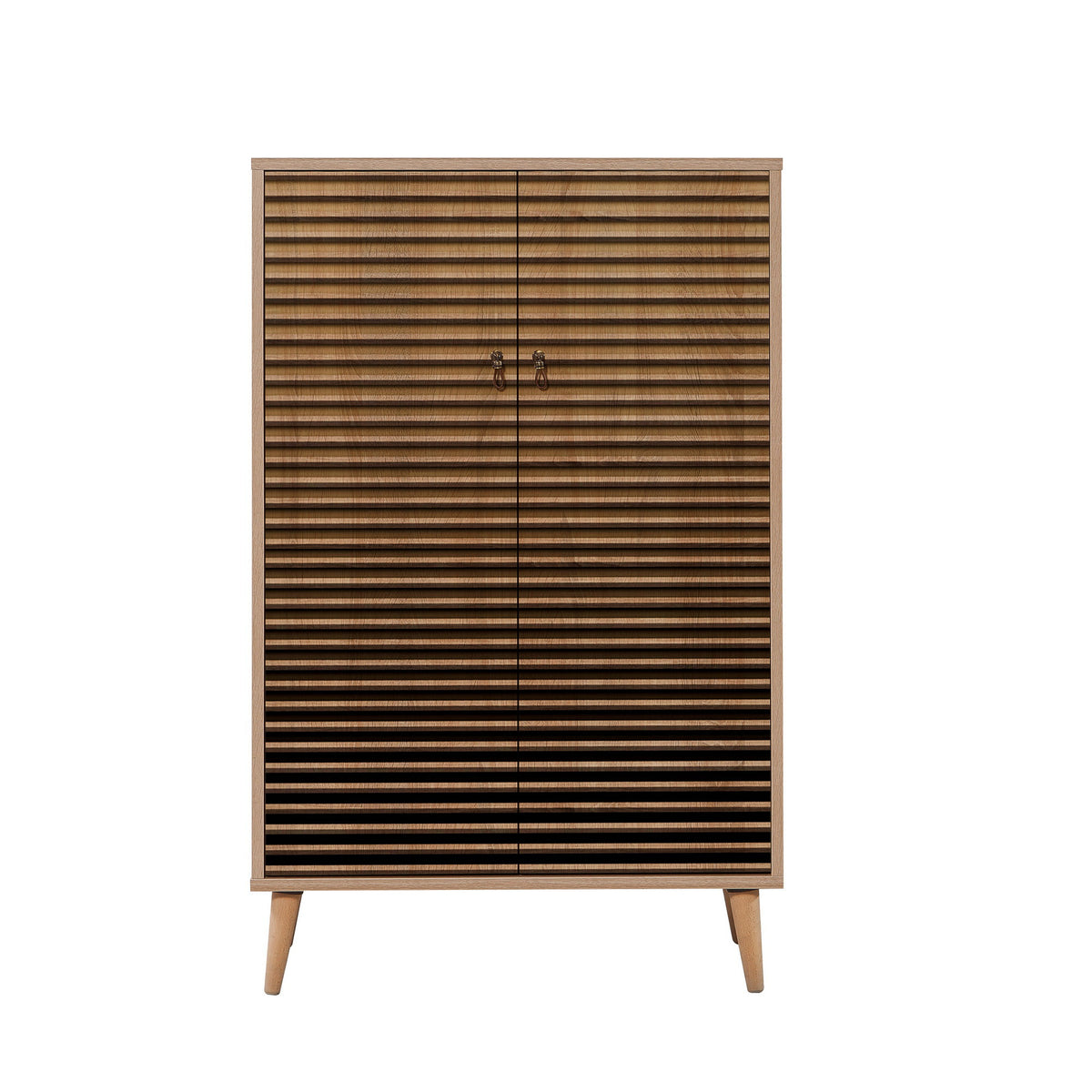 Wall cabinets - Wall cabinet Multibox Sonoma Oak Melamine 80x127x36 cm - Dimehouse