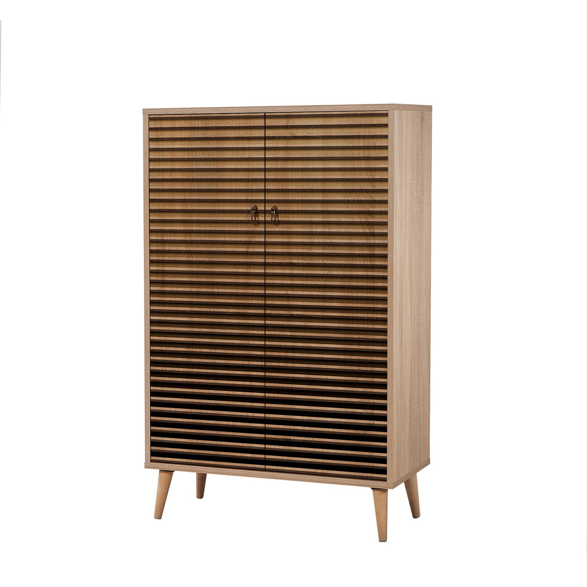 Wall cabinets - Wall cabinet Multibox Sonoma Oak Melamine 80x127x36 cm - Dimehouse