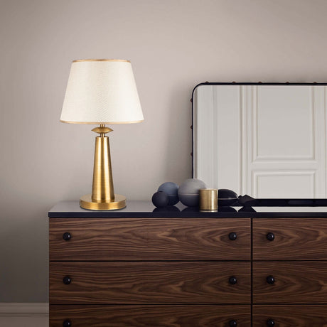 Table lamps - Table lamp Copper-colored Fabric Arboria - Dimehouse