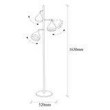 Floor lamps - Floor lamp 3 - lights Black Copper Metal Grip - Dimehouse