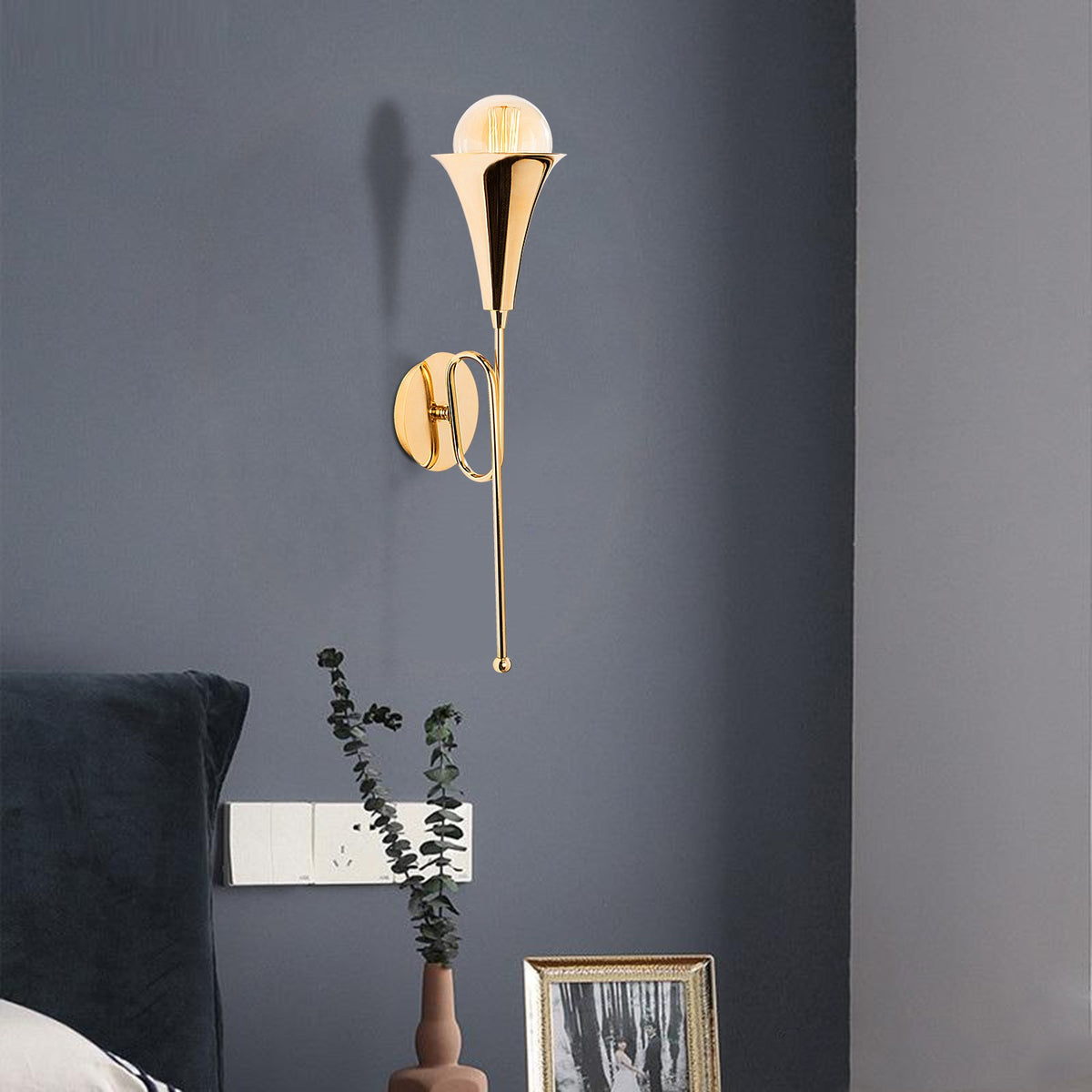 Wall lamps - Wall lamp Gold Metal Havoc - Dimehouse