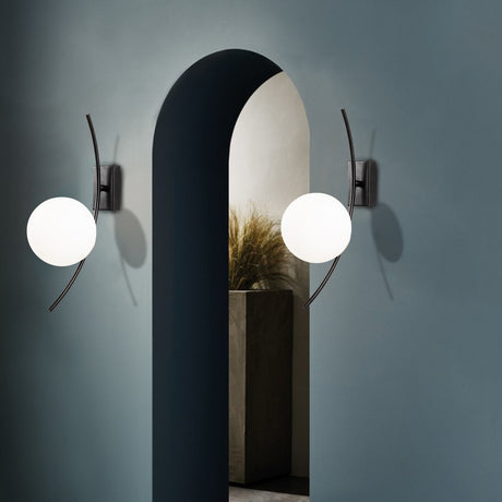 Wall lamps - Wall lamp Black Glass Cielo - Dimehouse